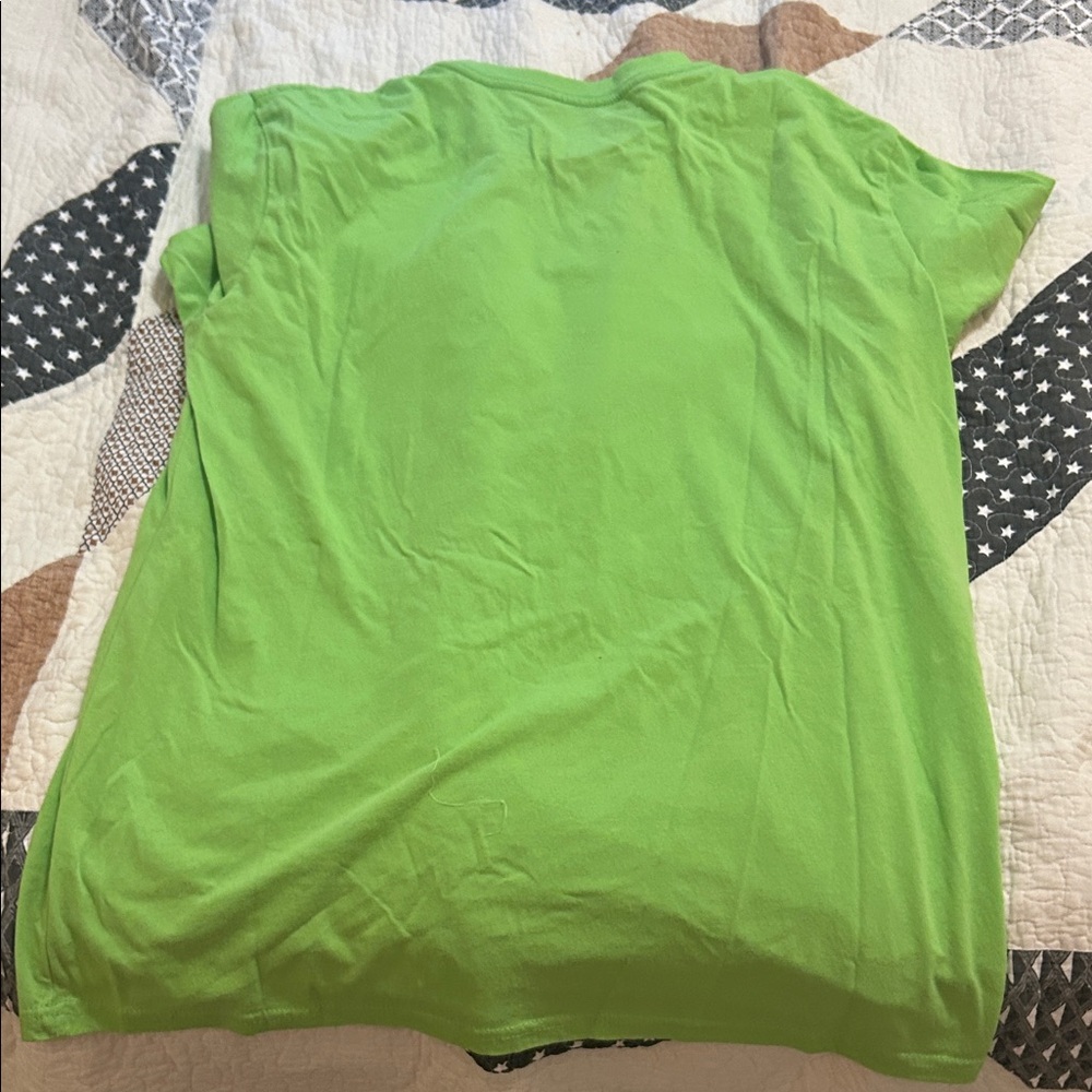 Green Monster Face T-Shirt and Hat Set Monsters Inc. Mike Wazowski Halloween Cos - Picture 4 of 4